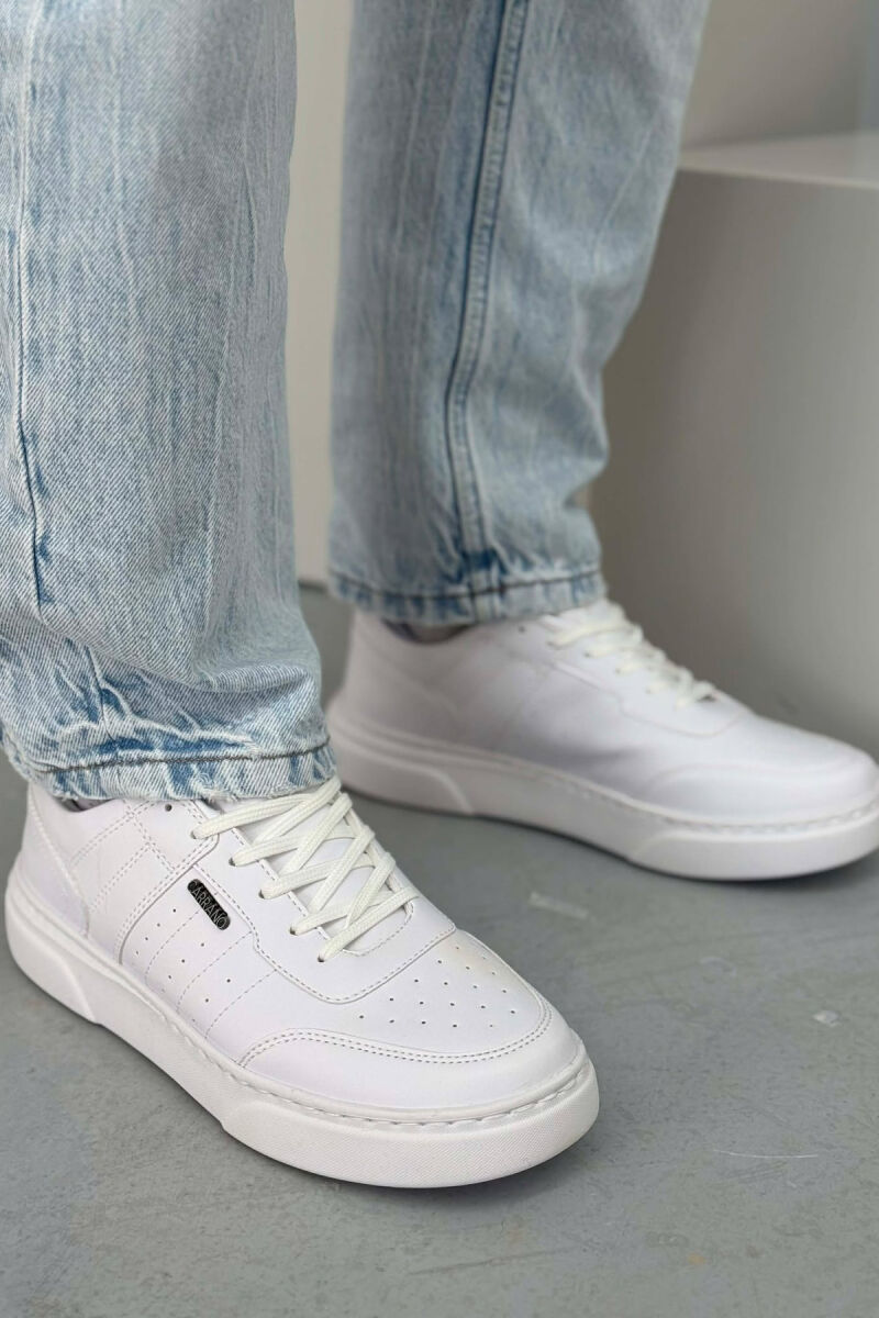 ONE COLOR SIMPLE MEN SNEAKERS WHITE-E BARDHE - 1