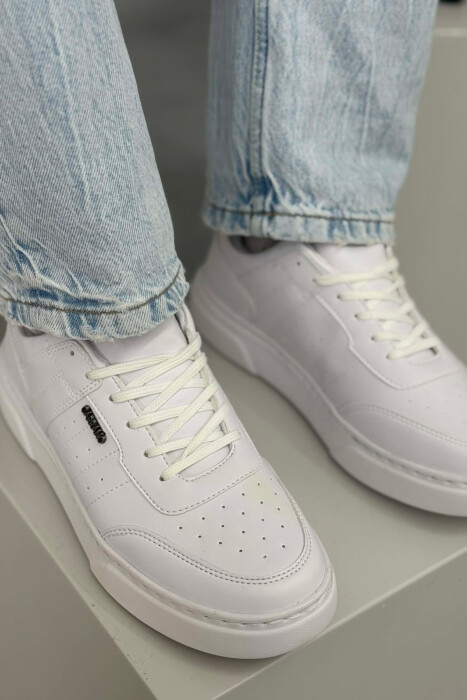 ONE COLOR SIMPLE MEN SNEAKERS WHITE-E BARDHE - 5