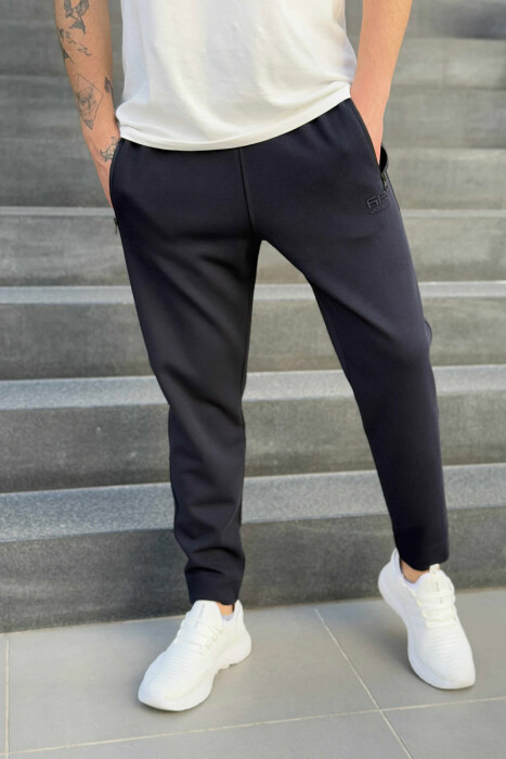 ONE COLOR SIMPLE MEN SWEATPANTS BLACK/ E ZEZE - 1