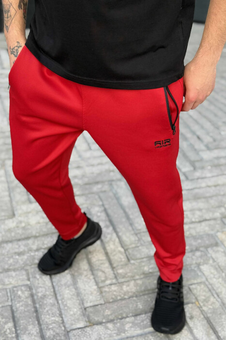 ONE COLOR SIMPLE MEN SWEATPANTS RED/E KUQE 