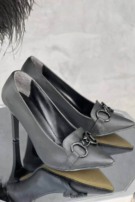 ONE COLOR SIMPLE WOMAN HEELS BLACK/ E ZEZE - 1