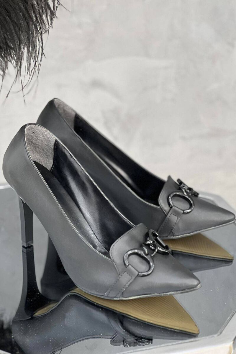 ONE COLOR SIMPLE WOMAN HEELS BLACK/ E ZEZE - 1