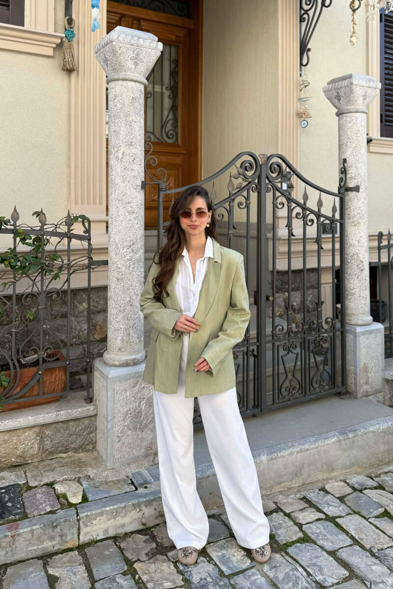 ONE COLOR SIMPLE WOMAN JACKET MINT/MENTE - 1