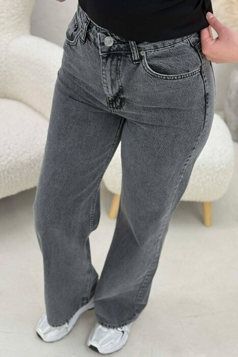 ONE COLOR SIMPLE WOMAN JEANS DARK GREY/GEE - 9