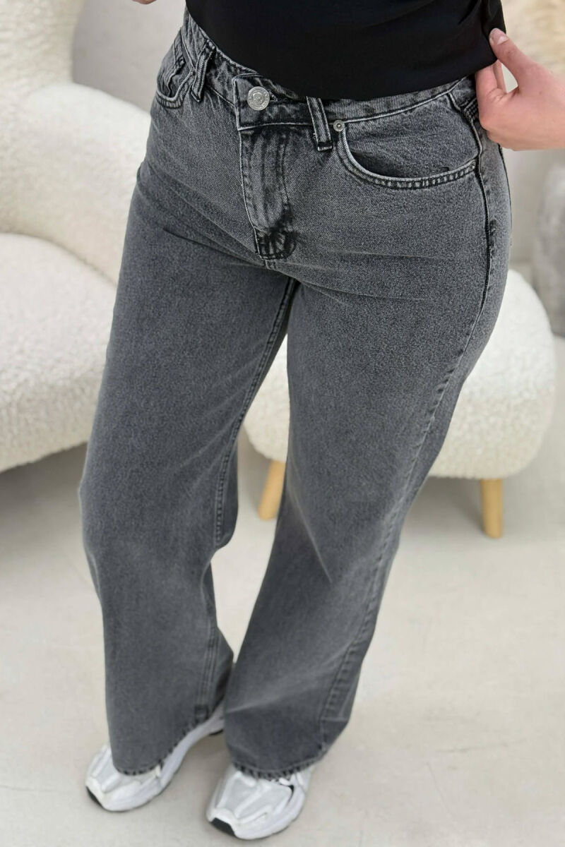 ONE COLOR SIMPLE WOMAN JEANS DARK GREY/GEE - 9