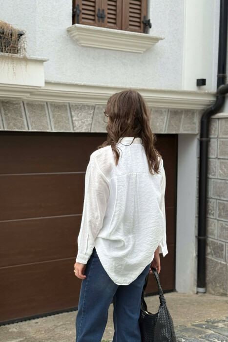 ONE COLOR SIMPLE WOMAN SHIRT WHITE-E BARDHE - 4