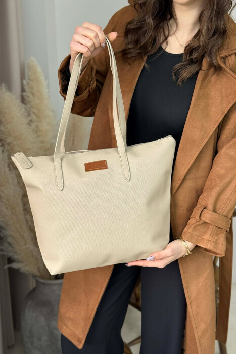 ONE COLOR SIMPLE WOMEN BAG BEIGE/BEZHE 