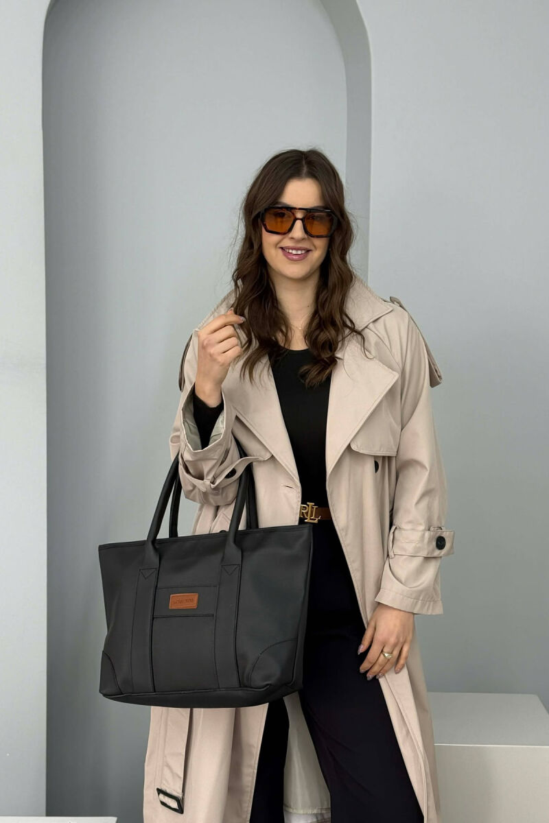 ONE COLOR SIMPLE WOMEN BAG BLACK/ E ZEZE - 2