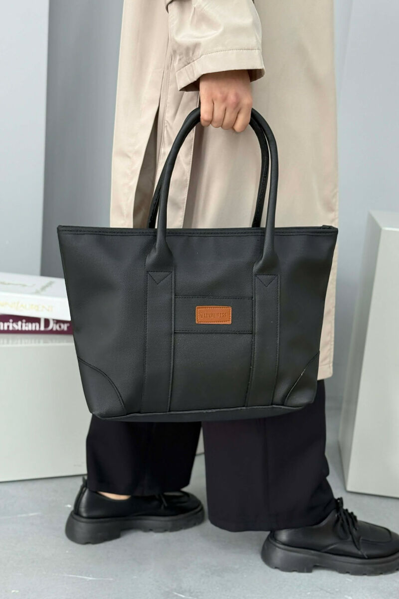 ONE COLOR SIMPLE WOMEN BAG BLACK/ E ZEZE - 1