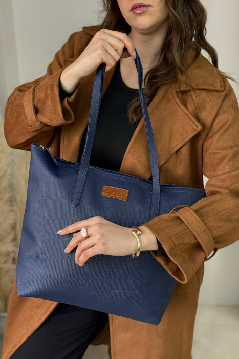 ONE COLOR SIMPLE WOMEN BAG BLUE/BLU 