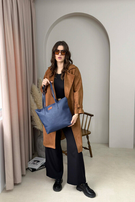 ONE COLOR SIMPLE WOMEN BAG BLUE/BLU - 2