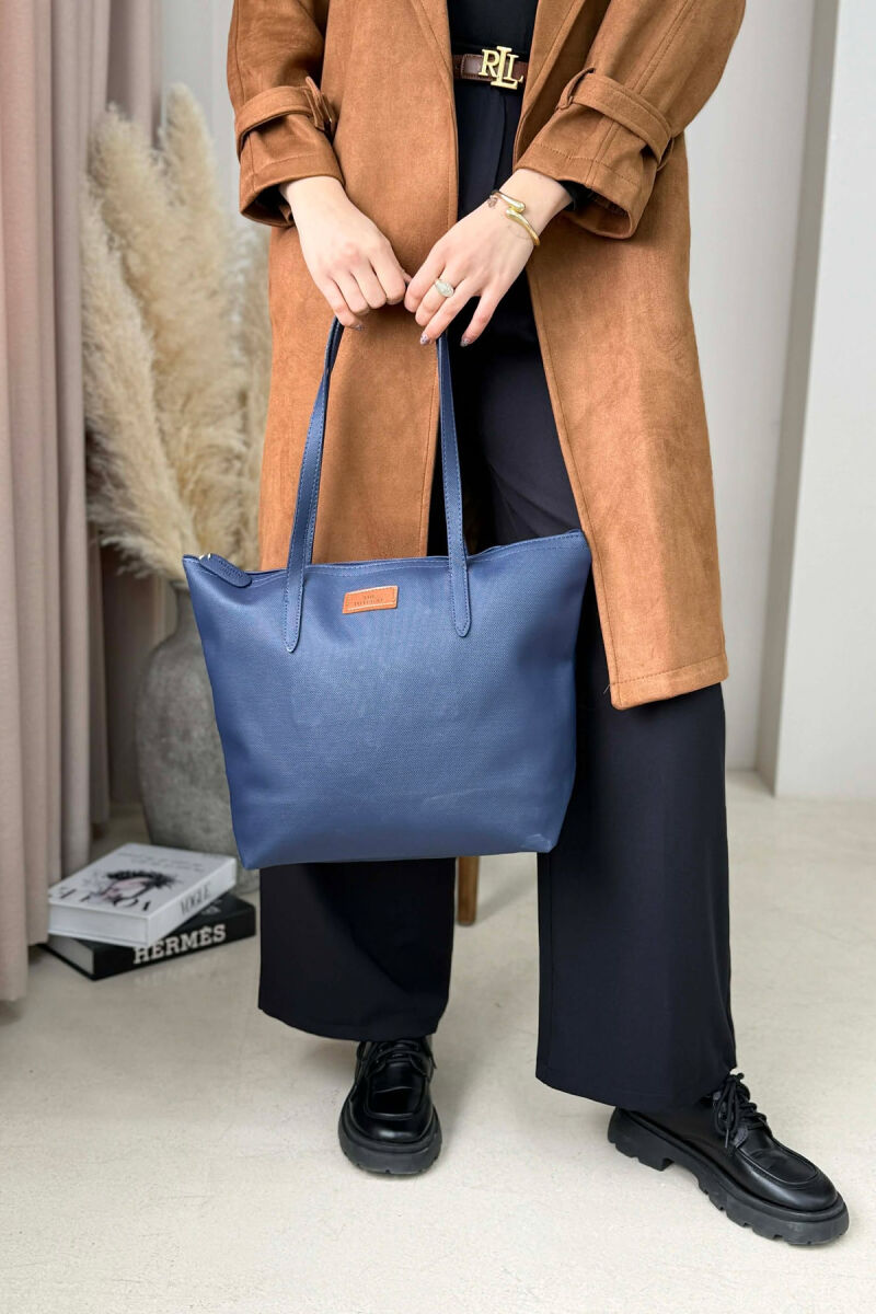 ONE COLOR SIMPLE WOMEN BAG BLUE/BLU - 4