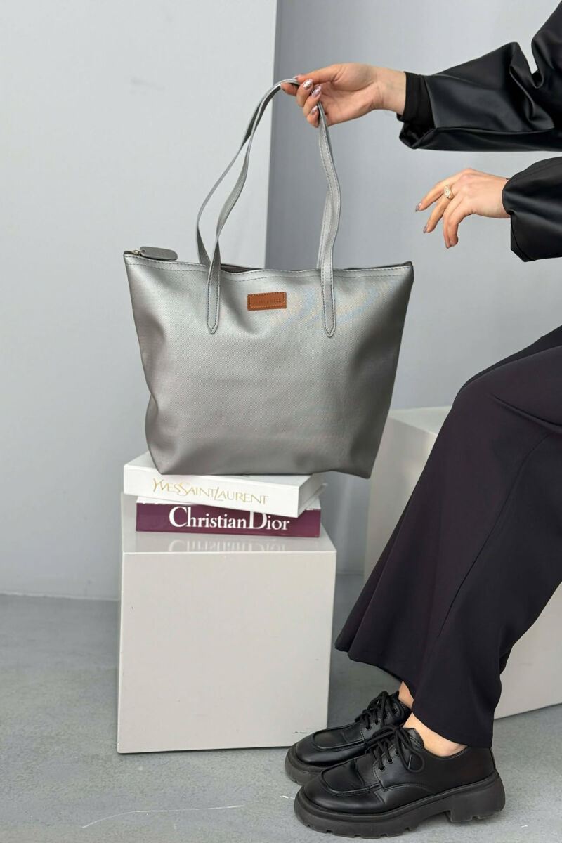 ONE COLOR SIMPLE WOMEN BAG GREY/GRI - 1