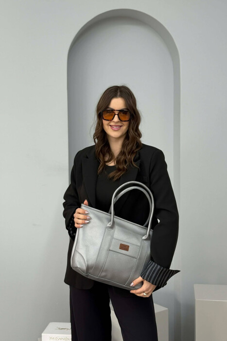 ONE COLOR SIMPLE WOMEN BAG GREY/GRI - 2