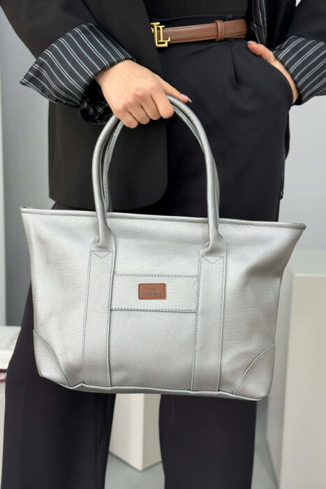 ONE COLOR SIMPLE WOMEN BAG GREY/GRI - 5