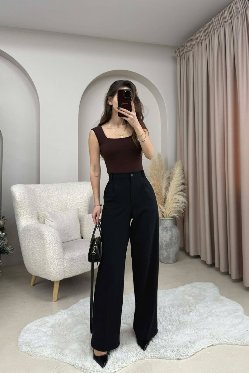 ONE COLOR SIMPLE WOMEN BODY DARK BROWN/KAE - 1