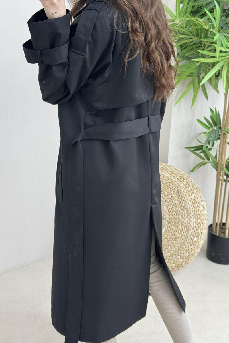 ONE COLOR SIMPLE WOMEN JACKET BLACK/ E ZEZE - 3