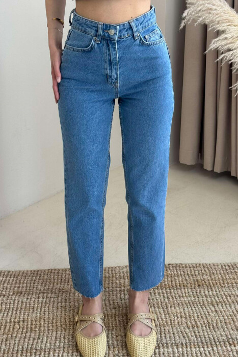 ONE COLOR SIMPLE WOMEN JEANS BLUE/BLU 