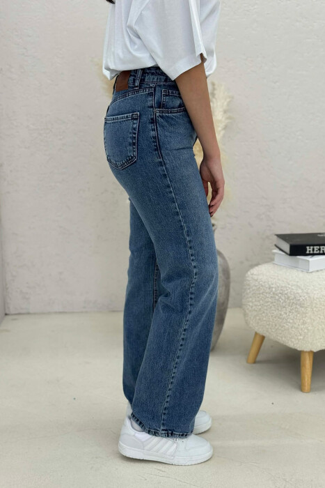 ONE COLOR SIMPLE WOMEN JEANS BLUE/BLU - 3