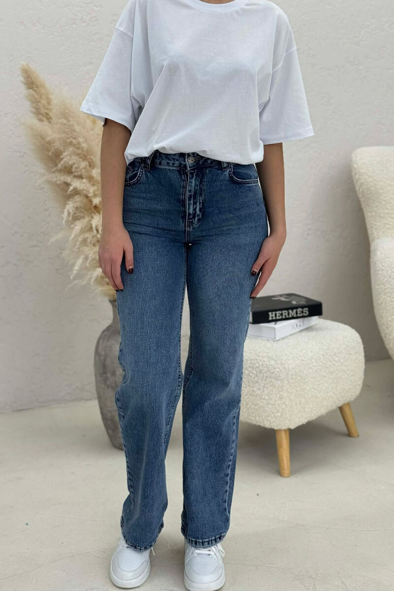 ONE COLOR SIMPLE WOMEN JEANS BLUE/BLU - 4