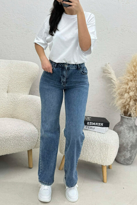 ONE COLOR SIMPLE WOMEN JEANS BLUE/BLU - 6