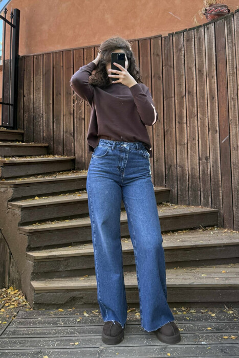 ONE COLOR SIMPLE WOMEN JEANS BLUE/BLU - 2