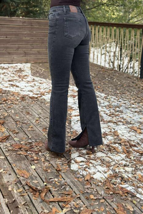 ONE COLOR SIMPLE WOMEN JEANS DARK GREY/GEE - 9