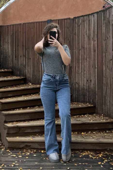 ONE COLOR SIMPLE WOMEN JEANS LIGHTBLUE/BZ - 2