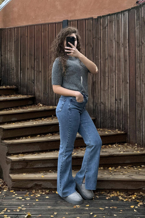 ONE COLOR SIMPLE WOMEN JEANS LIGHTBLUE/BZ - 3