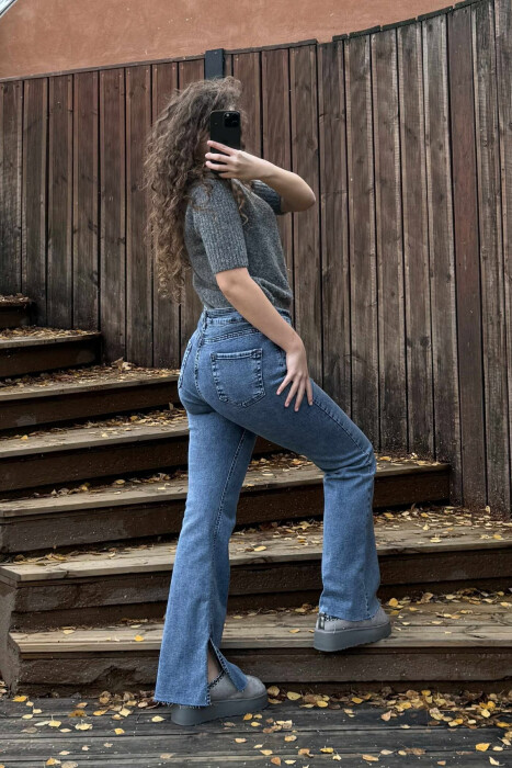 ONE COLOR SIMPLE WOMEN JEANS LIGHTBLUE/BZ - 5