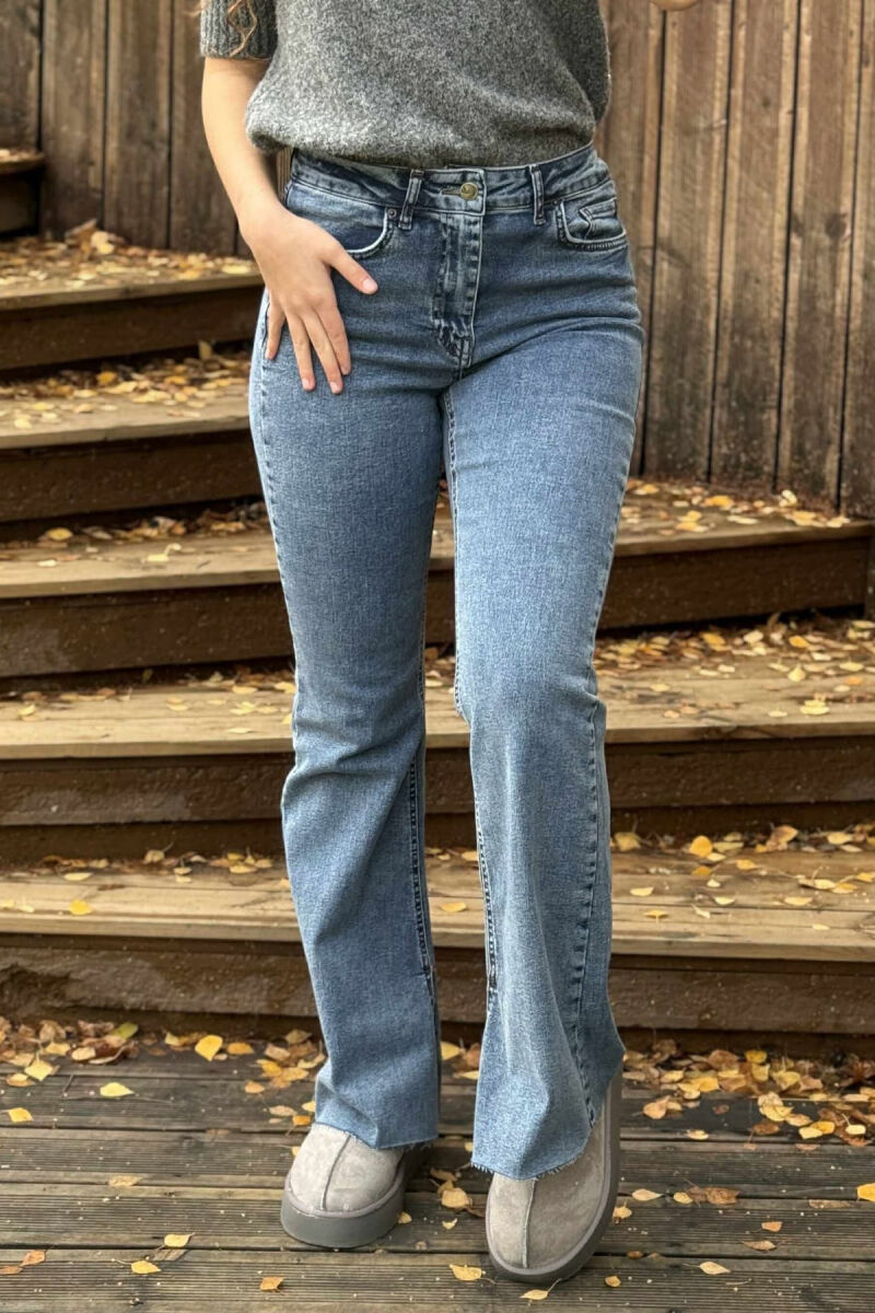 ONE COLOR SIMPLE WOMEN JEANS LIGHTBLUE/BZ - 1