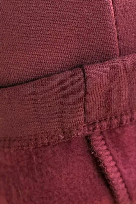 ONE COLOR SIMPLE WOMEN JOGGERS BURGUNDY/VISHNJE - 2