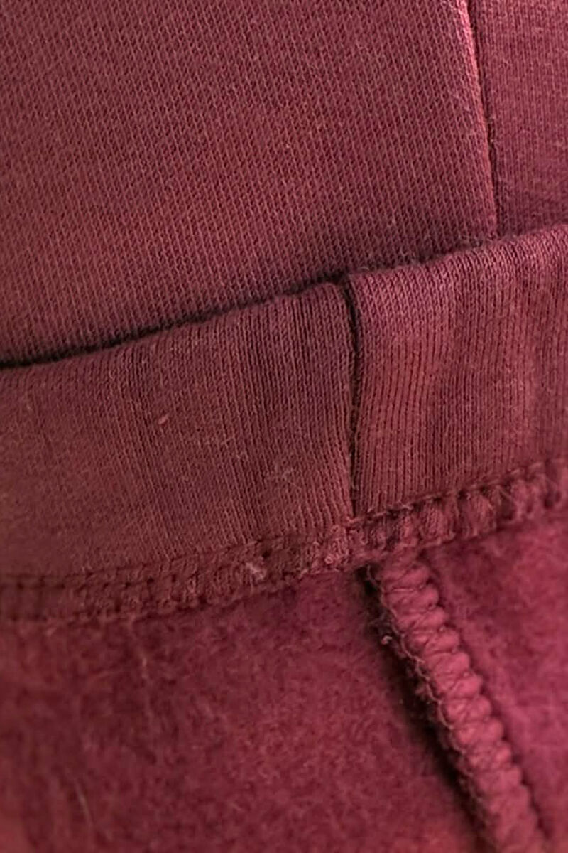 ONE COLOR SIMPLE WOMEN JOGGERS BURGUNDY/VISHNJE - 2