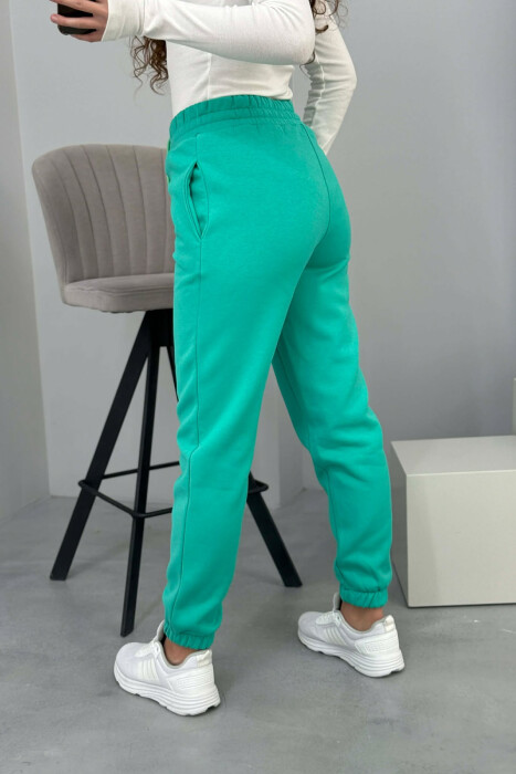 ONE COLOR SIMPLE WOMEN JOGGERS GREEN/JESHILE - 3