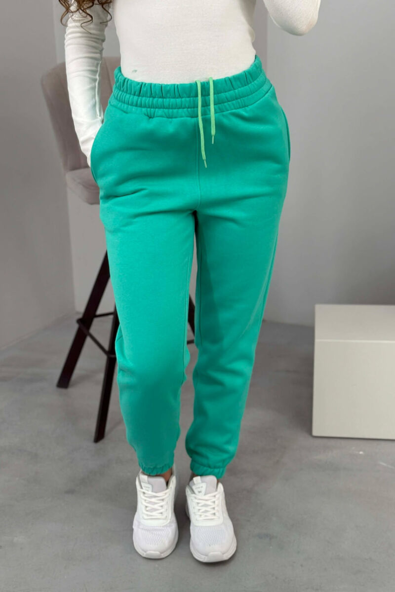 ONE COLOR SIMPLE WOMEN JOGGERS GREEN/JESHILE - 4
