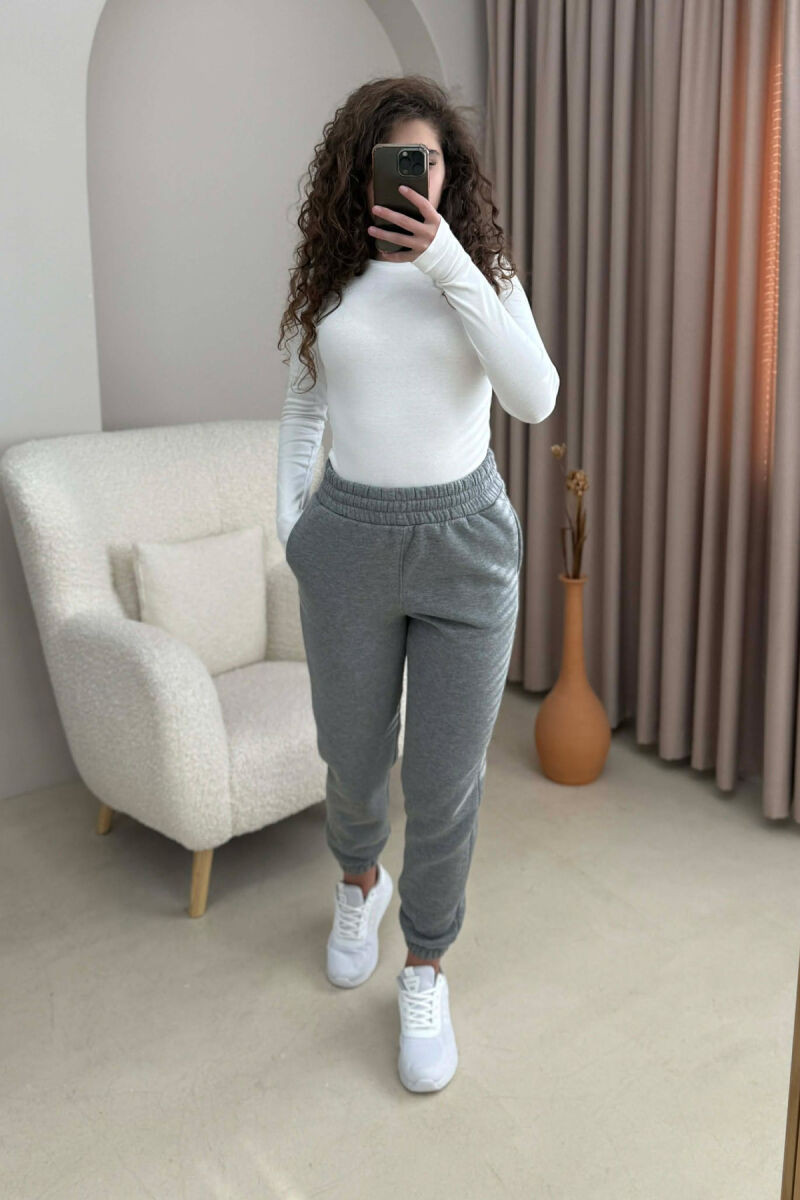 ONE COLOR SIMPLE WOMEN JOGGERS GREY/GRI - 1