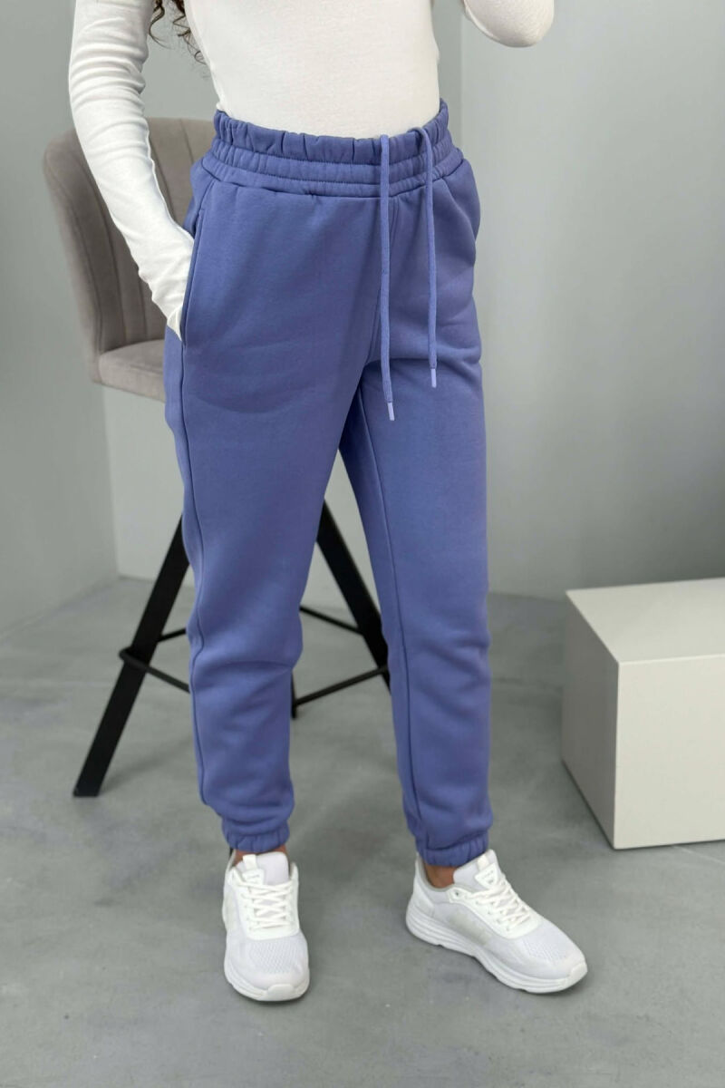 ONE COLOR SIMPLE WOMEN JOGGERS PURPLE/LEJLA - 4