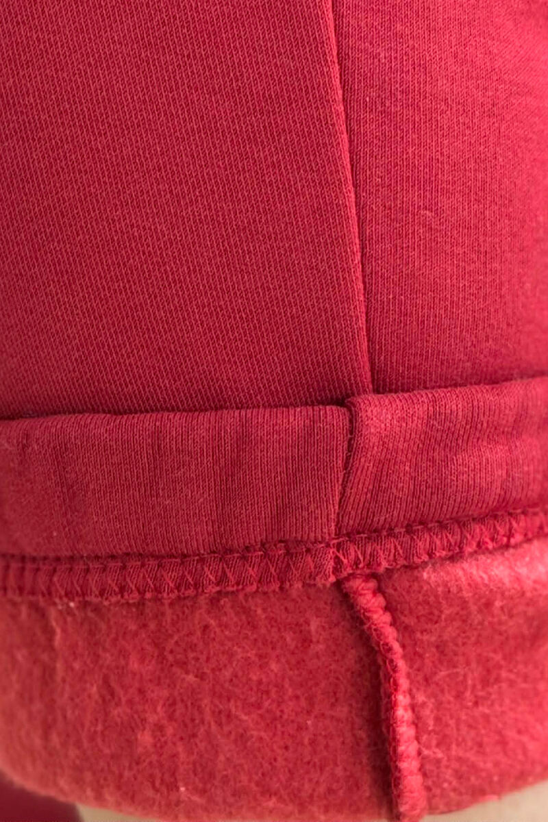 ONE COLOR SIMPLE WOMEN JOGGERS RED/E KUQE - 3