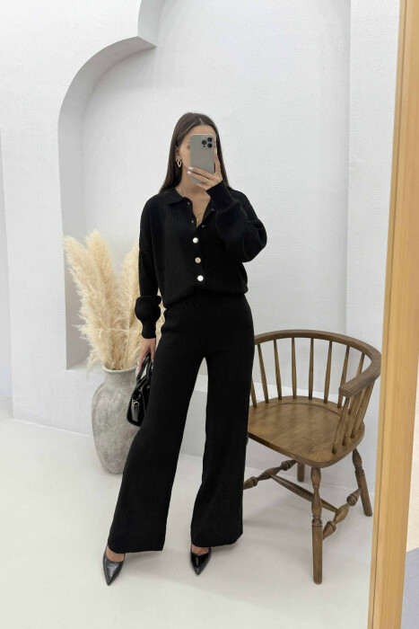 SET I THJESHTË NJË NGJYRËSH PËR FEMRA NË NGJYRËN E ZEZË 