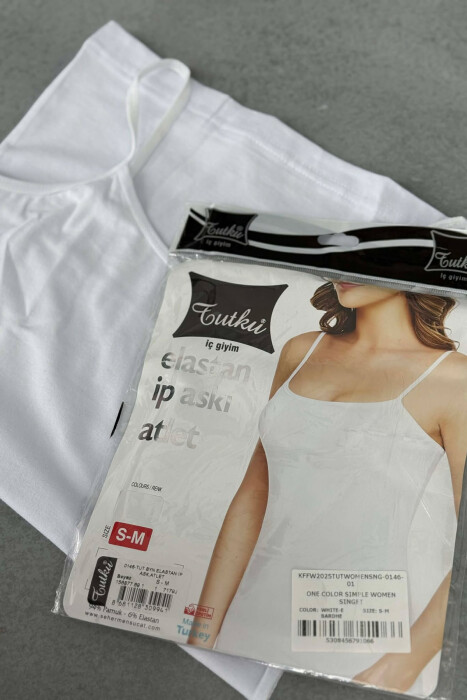 ONE COLOR SIMPLE WOMEN SINGET WHITE-E BARDHE - 