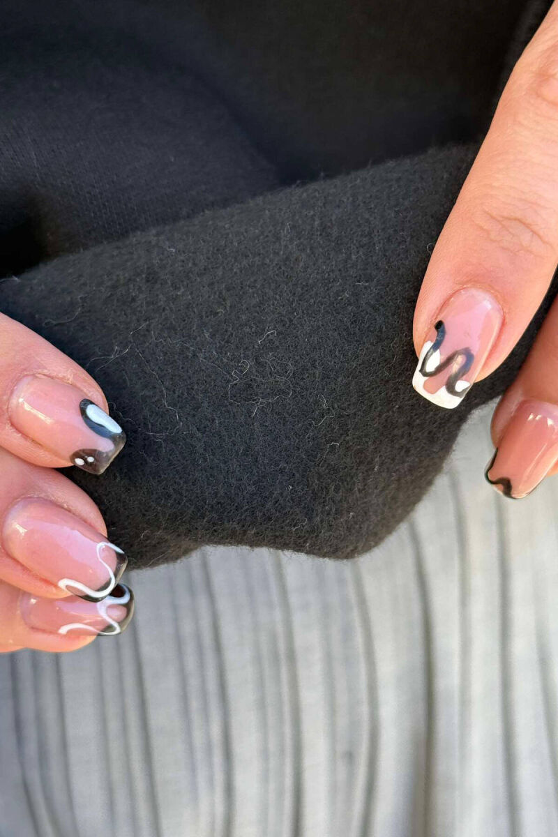 ONE COLOR SIMPLE WOMEN SWEATSHIRT BLACK/ E ZEZE - 5