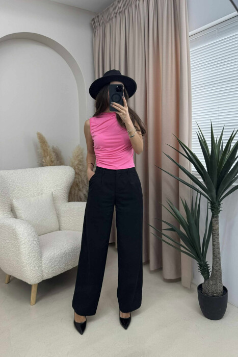 KANATJERE E THJESHTË NJË NGJYRËSHE PËR FEMRA NË NGJYRË ROZË - KLAUDIO FASHION