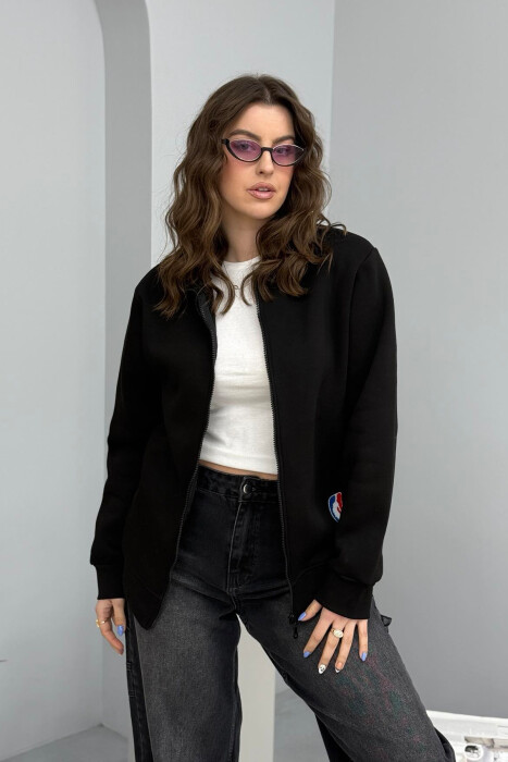 XHAKETË ME PUSH PËR FEMRA NË NGJYRËN E ZEZË - KLAUDIO FASHION