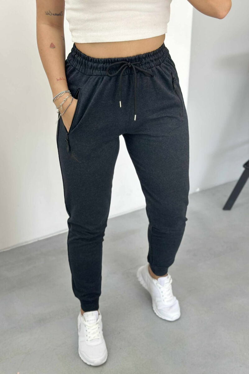 ONE COLOR SMALL LOGO WOMEN SWEATPANTS DARK GREY/GEE - 2