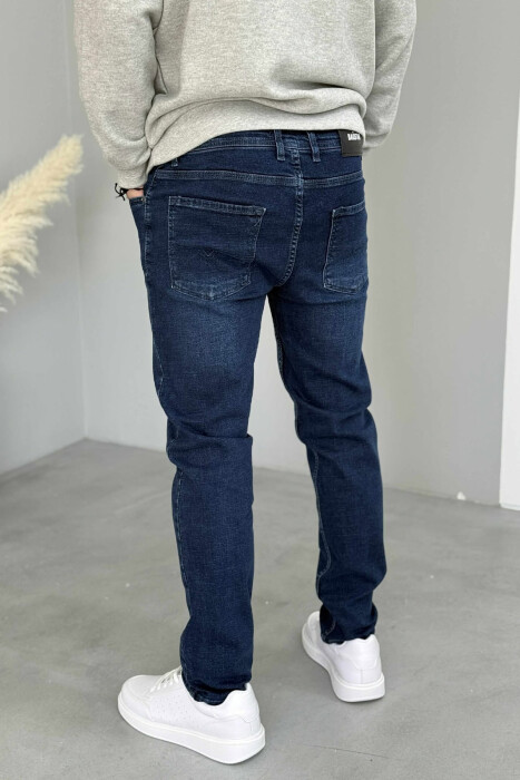 ONE COLOR STRETCHY MEN JEANS BLUE/BLU - 4