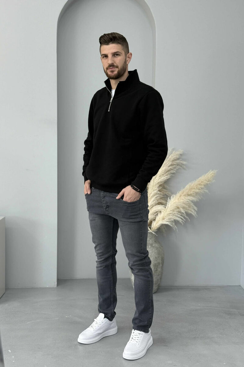 ONE COLOR STRETCHY MEN JEANS GREY/GRI - 2