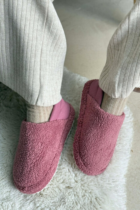 ONE COLOR TEDDY WOMEN SLIPPERS VINEGAR/UTHULL 