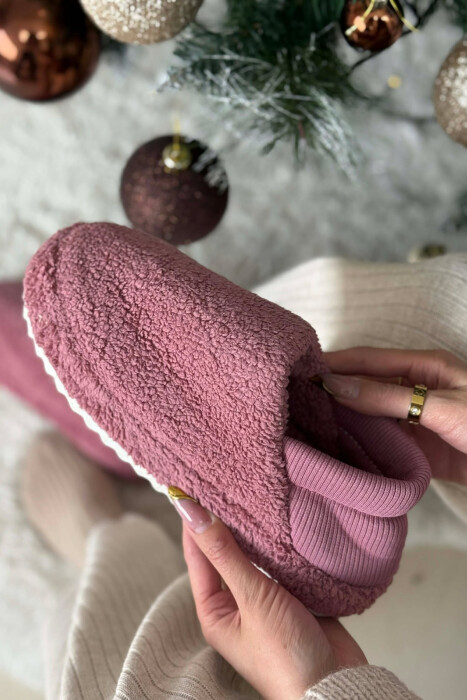 ONE COLOR TEDDY WOMEN SLIPPERS VINEGAR/UTHULL - 2