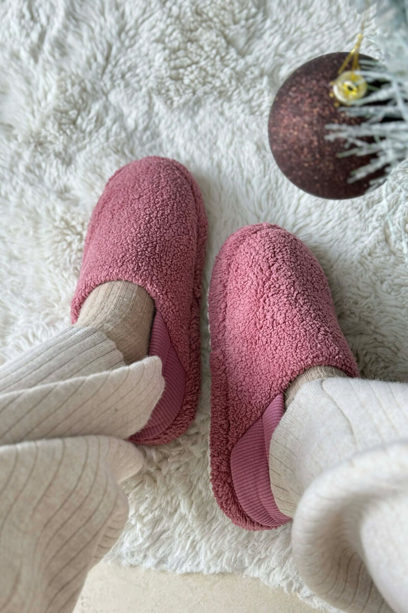 ONE COLOR TEDDY WOMEN SLIPPERS VINEGAR/UTHULL - 3