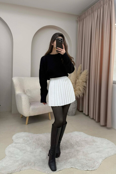 ONE COLOR TENNIS WOMEN SKORT WHITE-E BARDHE - 4